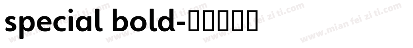 special bold字体转换